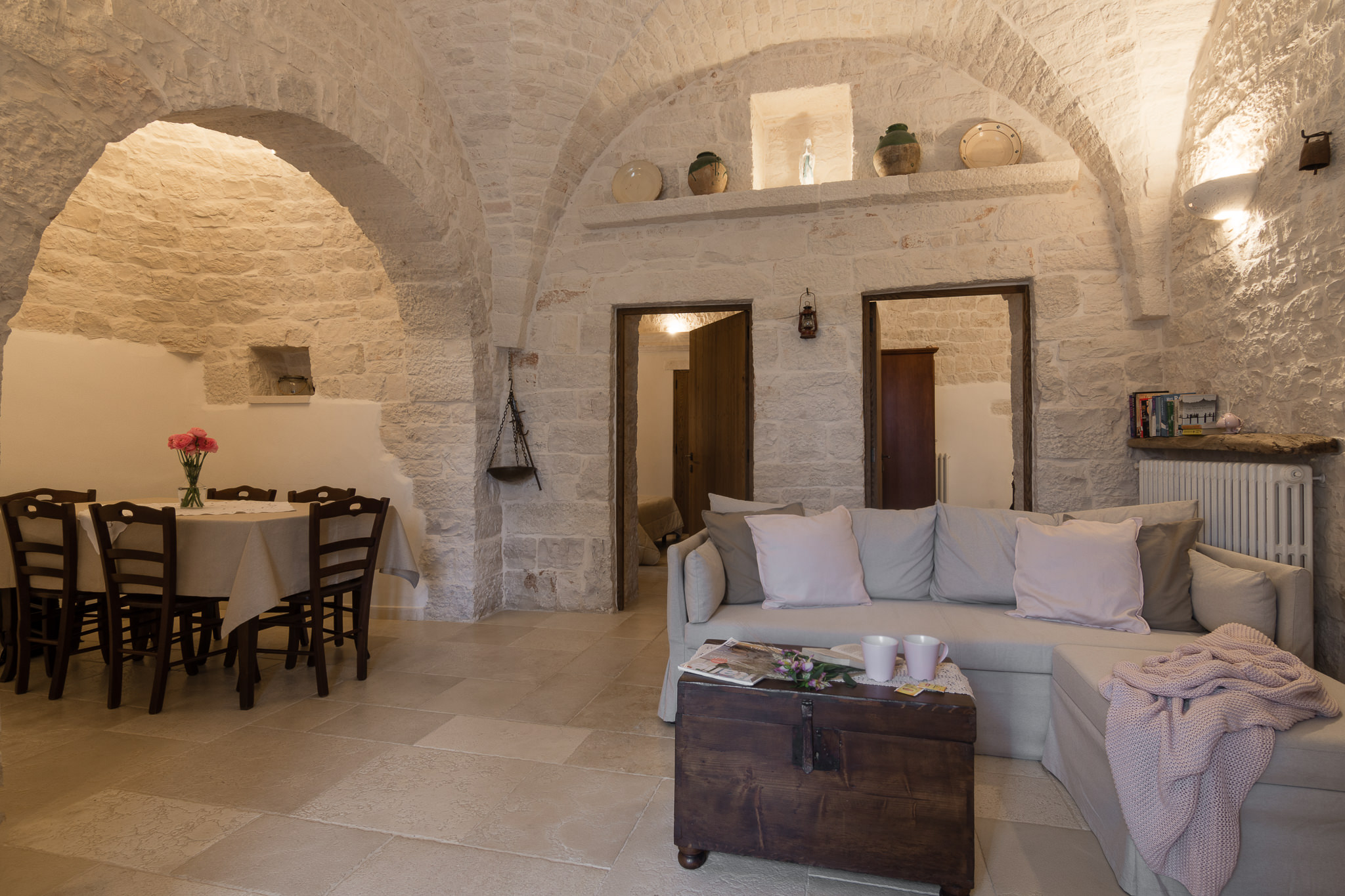 Trullo Mandorlo - view of the living area