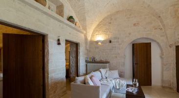 Trullo Mandorlo - view of the living area